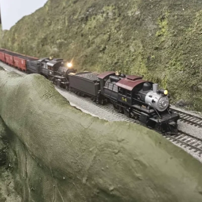 Rockledge Model Railroad Museum Gallery Photo Double Header Camelback Steam Engines