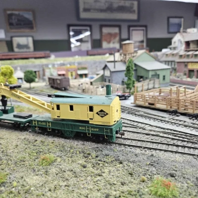 Rockledge Model Railroad Museum Gallery Photo Wrecker Crane Train